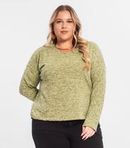 Blusa Feminina Plus Infinita Cor Amarelo Blusa Feminina Plus Infinita Cor Amarelo