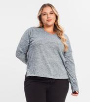 Blusa Feminina Plus Infinita Cor Azul