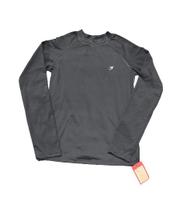 Blusa feminina plus raglan manga longa, proteção UV Blusa feminina plus raglan manga longa, proteção UV