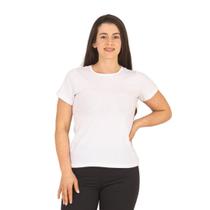 Blusa Feminina Plus Size Canelada Manga Curta Baby Look Básica GG ao G3 Lavin Basic 29-C1