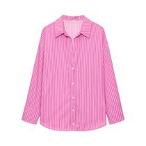 Blusa Feminina plus Size Elegante De Manga Longa Com Botões Para Primavera E Verão