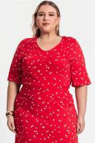 Blusa Feminina Plus Size Estampada Secret Glam - Confeccionada em Viscose Maquinetada Blusa Feminina Plus Size Estampada Secret Glam - Confeccionada em Viscose Maquinetada