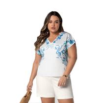 Blusa Feminina Plus Size Fresh Flow Breeze