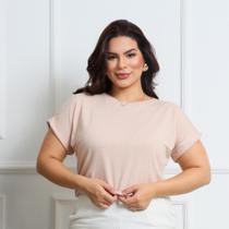 Blusa Feminina Plus Size Lisa Manga Princesa Elegante