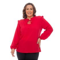 Blusa Feminina Plus Size Moderna Roupa Grande Confortável