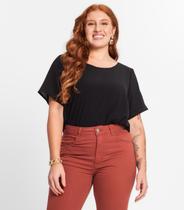 Blusa Feminina Plus Size Secret Glam Preto Blusa Feminina Plus Size Secret Glam Preto