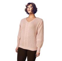 Blusa Feminina Plus Size Tam Grande Lã Tricot De Frio 384