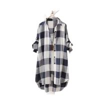 Blusa Feminina plus Size Vintage Com Listras E Xadrez, Manga Longa, Leve Para Viagem, Estilo Coreano Blusa Feminina plus Size Vintage Com Listras E Xadrez, Manga Longa, Leve Para Viagem, Estilo Coreano