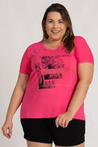 Blusa Feminina Plus Size Visco Estampada "Love The Air Beautiful" - Serena Blusa Feminina Plus Size Visco Estampada "Love The Air Beautiful" - Serena