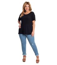 Blusa Feminina Plus Size Visco Tricot Secret Glam