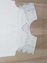 Blusa feminina poliéster na cor creme P