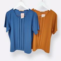 Blusa Feminina Prega Plus Size