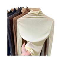 Blusa Feminina Preta De Manga Longa Em Tule Transparente Estilo Punk Para Primavera Verão - Top Sexy Blusa Feminina Preta De Manga Longa Em Tule Transparente Estilo Punk Para Primavera Verão - Top Sexy