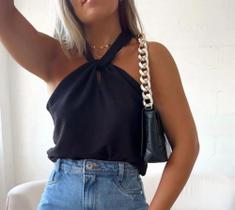 Blusa feminina preta tamanho pequeno