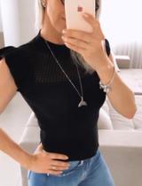 Blusa feminina preta .