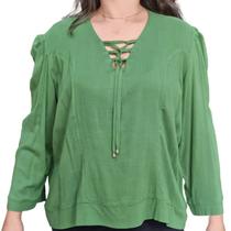 Blusa Feminina Raio de Luz Manga 3/4 Bata