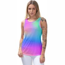 Blusa Feminina Regata Academia Yoga Dry Tecido Leve Proteção UV50