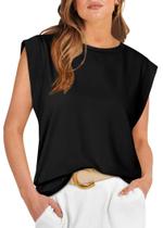 Blusa Feminina Regata Solta Preta WIHOLL