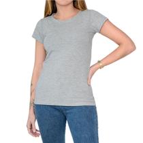 Blusa Feminina Ribana Cinza Mescla - 553 Blusa Feminina Ribana Cinza Mescla - 553