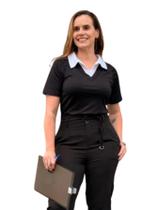 Blusa Feminina Ribana Social Estilo Camisa Look Elegante e Modesto