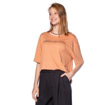 Blusa Feminina Rovitex Solta Spring Promise Avelã