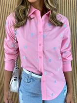 Blusa feminina social rosa Blusa feminina social rosa