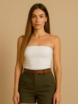 Blusa Feminina Suplex Premium sem alça Tubinho Lisa Blusa Feminina Suplex Premium sem alça Tubinho Lisa
