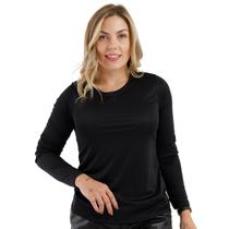 Blusa Feminina Suplex Proteção UV+ Esportiva Ultra Leve Fresquinha Slim Fit Básica 3060A