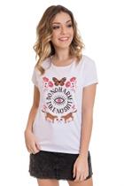 Blusa Feminina T-shirt Babylook Camiseta Roupa Feminina - Blanc Store