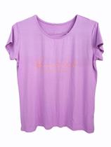 Blusa feminina t-shirt lilas Infinito Lady Blusa feminina t-shirt lilas Infinito Lady