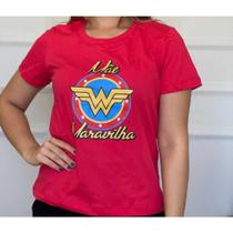 Blusa Feminina T -Shirt moda 100% Algodão Envio Imediato P AO G2 Plus Mãe Maravilha
