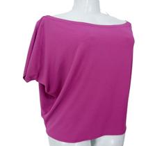 Blusa Feminina T-shirt Rosa Gola Redonda Estilo Verão - sol modas e acessorios