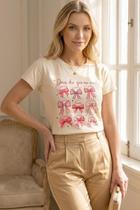 Blusa Feminina T Shirts Delicadas Frases Moda Evangelica Camiseta Em Algodão Premium Cristã Casual - Fam Style