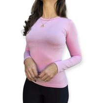 Blusa Feminina Térmica Peluciada Segunda Pele Manga Longa Peluciada Inverno