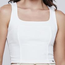 Blusa Feminina Top Cropped Textura Sawary Fashion