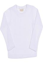 Blusa Feminina Tricot Infantil Branca Vrasalon Blusa Feminina Tricot Infantil Branca Vrasalon