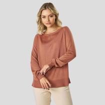 Blusa Feminina Tricot Manga Longa Beagle