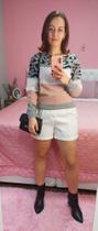 Blusa Feminina Tricot - Manga Longa Onça Suéter Tricot Inverno