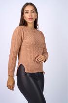 Blusa feminina tricot mullet swg fenda lateral-1115