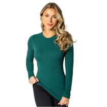 Blusa feminina trifil manga longa decote careca c04161