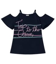 Blusa Feminina Trip to the Ocean Rovitex Kids Azul