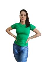 Blusa Feminina Tshirt Algodão Camiseta Baby Look Slim Fit