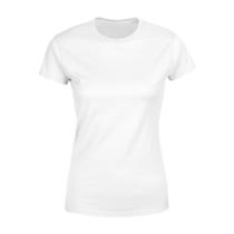 Blusa Feminina Tshirt Camiseta Baby Look Gola Redonda Básica Premium Branca Blusa Feminina Tshirt Camiseta Baby Look Gola Redonda Básica Premium Branca