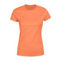 Blusa Feminina Tshirt Camiseta Baby Look Gola Redonda Básica Premium Laranja Blusa Feminina Tshirt Camiseta Baby Look Gola Redonda Básica Premium Laranja
