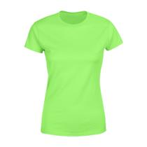 Blusa Feminina Tshirt Camiseta Baby Look Gola Redonda Básica Premium Verde