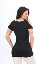 Blusa feminina vest legging tapa bumbum de viscolycra Detalhe abertura no ombro