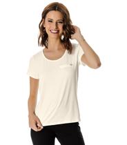 Blusa Feminina Viscotorcion Básica Rovitex Bege