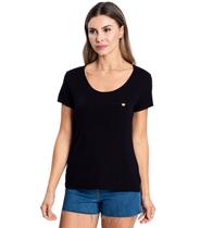 Blusa Feminina Viscotorcion Básica Rovitex Preto