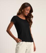 Blusa Feminina Viscotorcion Básica Rovitex Preto Blusa Feminina Viscotorcion Básica Rovitex Preto