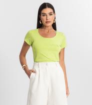 Blusa Feminina Viscotorcion Básica Rovitex Verde